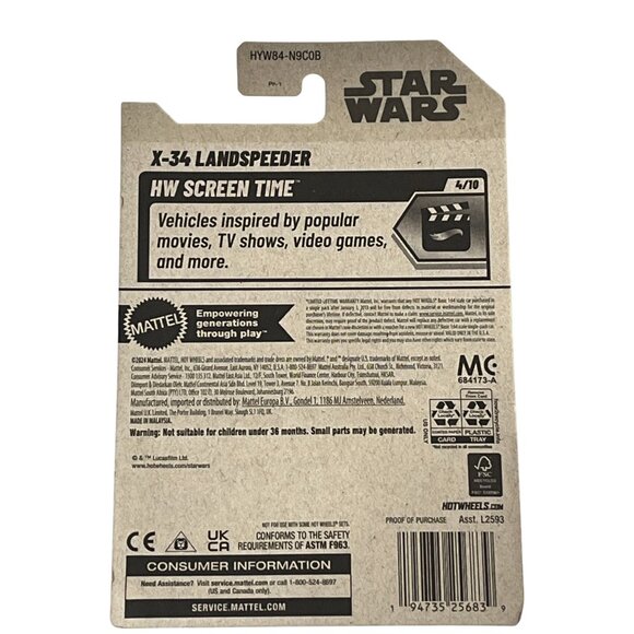 Hot Wheels Star Wars X-34 Landspeeder HW Screen Time 2023 Car - Picture 6 of 6